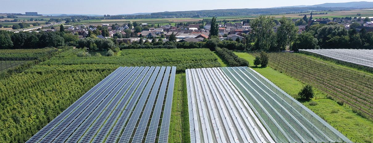 Photovoltaikanlage auf landwirtschaftlicher Fläche
